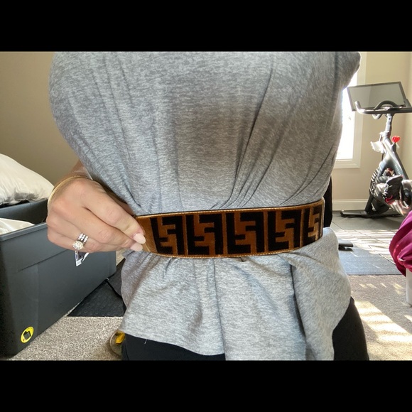 Fendi suede and leather belt - Picture 6 of 6